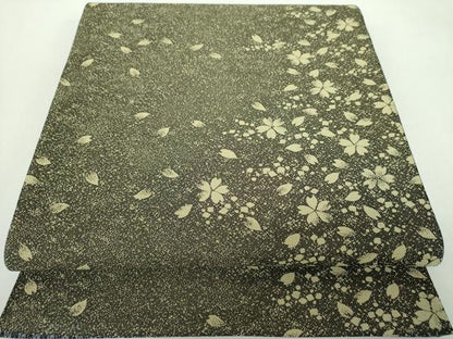 平和屋着物●両面　全通柄袋帯　舞桜　やまと誂製　正絹　逸品　DABD1359ps