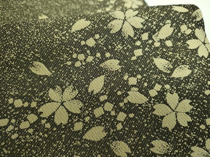 平和屋着物●両面　全通柄袋帯　舞桜　やまと誂製　正絹　逸品　DABD1359ps