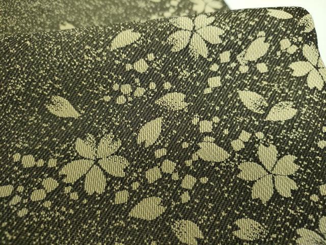 平和屋着物●両面　全通柄袋帯　舞桜　やまと誂製　正絹　逸品　DABD1359ps