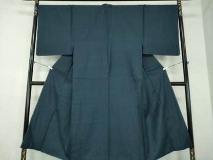 平和屋着物●男性　紬　100亀甲　総詰め　正絹　逸品　未使用　DABD1389ps