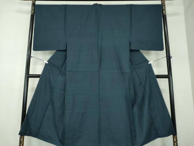平和屋着物●男性　紬　100亀甲　総詰め　正絹　逸品　未使用　DABD1389ps