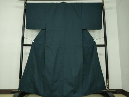 平和屋着物●男性　お召　霞文　正絹　逸品　DABD1390ps