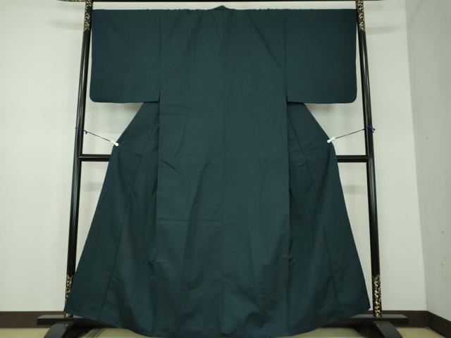 平和屋着物●男性　お召　霞文　正絹　逸品　DABD1390ps