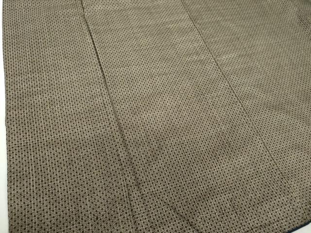 平和屋着物●男性　本場大島紬　割り込み絣　間道　正絹　逸品　DABD1406ps