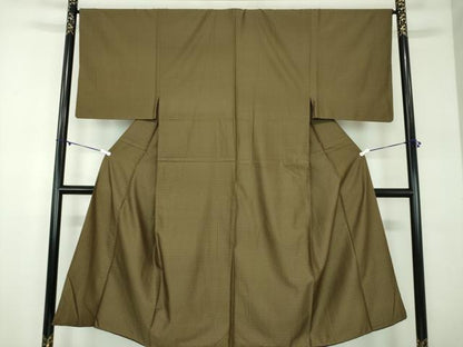 平和屋着物●男性　お召　ドクロ　髑髏　正絹　逸品　DABD1408ps