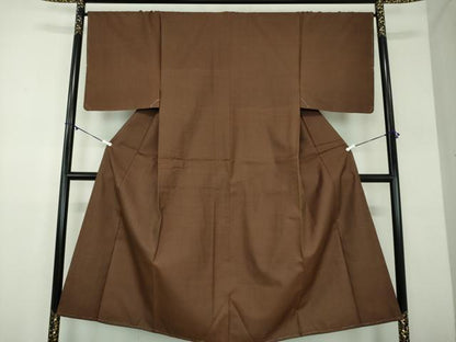 平和屋着物●男性　お召　横縞　正絹　逸品　DABD1409ps