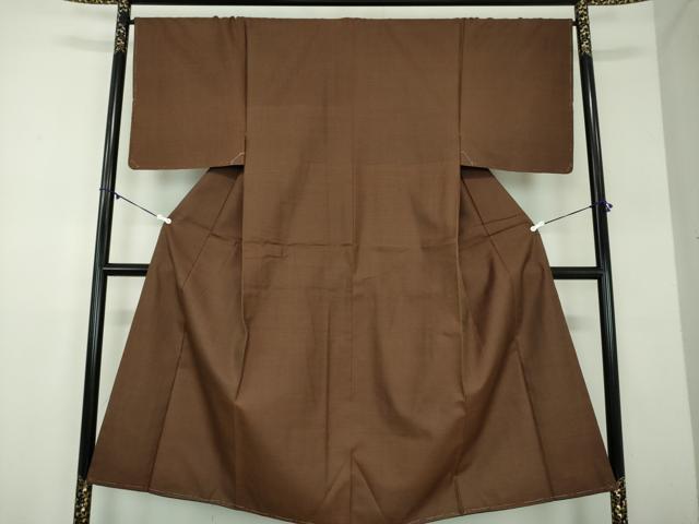 平和屋着物●男性　お召　横縞　正絹　逸品　DABD1409ps