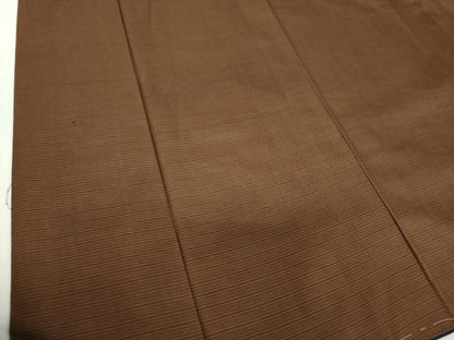 平和屋着物●男性　お召　横縞　正絹　逸品　DABD1409ps