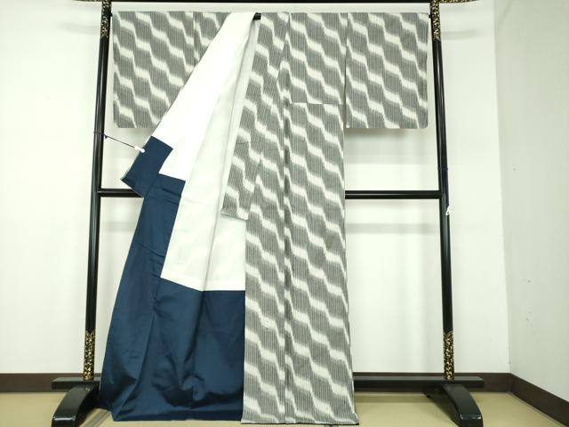 平和屋着物●上質な紬　粋ごろも　証紙付き　正絹　逸品　DABD1416ps