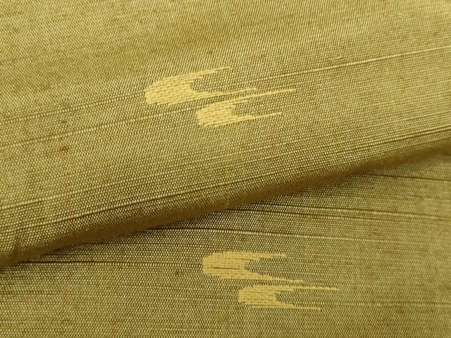 平和屋着物●上質な紬　琉球絣文様　正絹　逸品　DABD1417ps