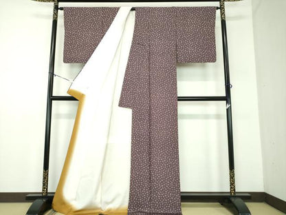 平和屋着物●上質な小紋　蜻蛉　正絹　逸品　DABD1418ps