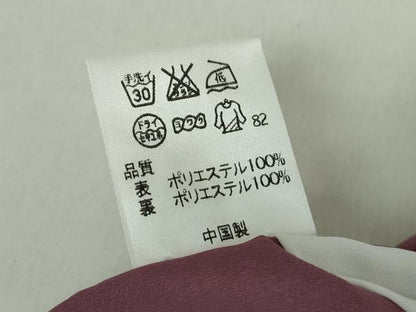 平和屋着物●小紋　桜丸文　溢れ松葉　黒地　洗える着物　DABD1422ps