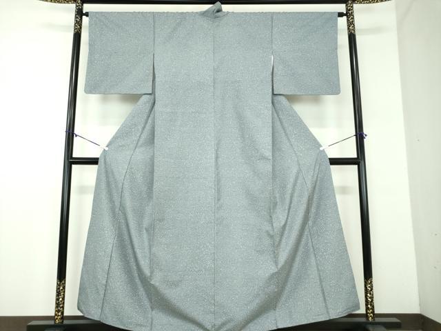 平和屋着物●石川県指定無形文化財　牛首紬　白山工房　手織り　たたき染め　さが美扱い　正絹　逸品　DABD1423ps
