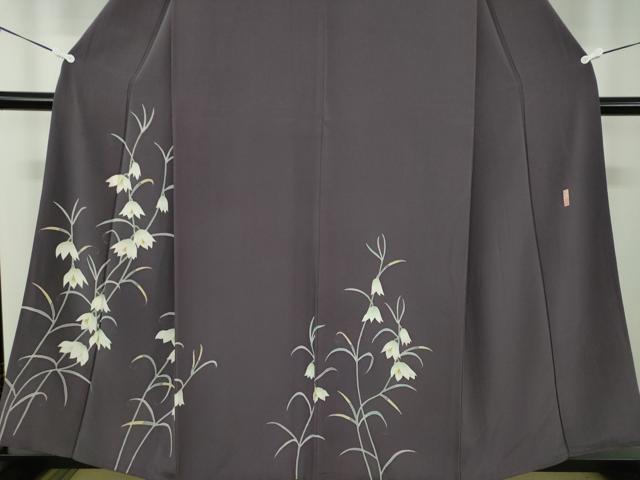平和屋着物●本加賀友禅作家　藤村建雄　訪問着　草花文　正絹　逸品　DABD1425ps