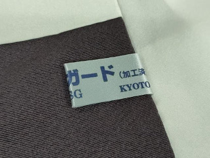 平和屋着物●本加賀友禅作家　藤村建雄　訪問着　草花文　正絹　逸品　DABD1425ps