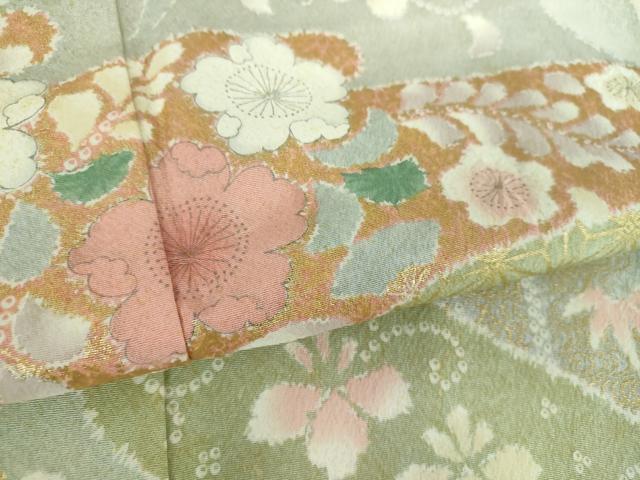 平和屋着物●訪問着　絞り　辻が花　暈し染め　金彩　正絹　逸品　DABD1428ps