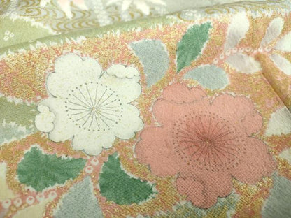平和屋着物●訪問着　絞り　辻が花　暈し染め　金彩　正絹　逸品　DABD1428ps