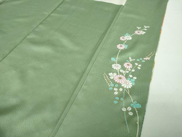 平和屋着物●訪問着　絞り　辻が花　暈し染め　金彩　正絹　逸品　DABD1428ps