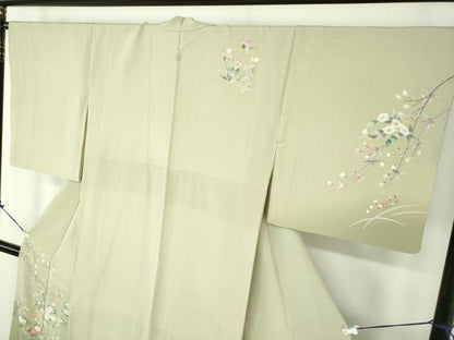 平和屋着物●訪問着　友禅　作家物　枝垂れ桜　暈し染め　正絹　逸品　DABD1440ps