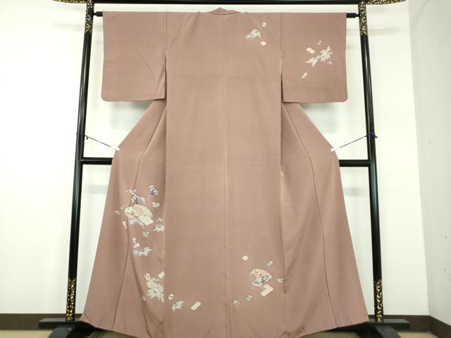 平和屋着物●訪問着　宝尽くし　金彩　正絹　逸品　DABD1445ps