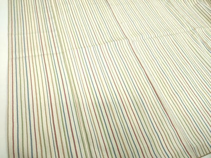 平和屋着物●上質なお召　縞　お召縮緬　小田急百貨店扱い　正絹　逸品　DABD1448ps