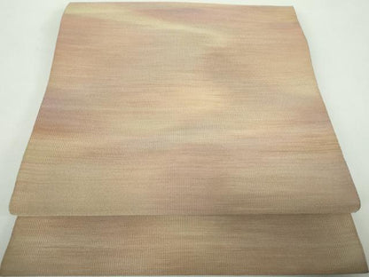 平和屋着物●爪掻き本綴れ　八寸名古屋帯　霞文　正絹　逸品　DABD1460ps