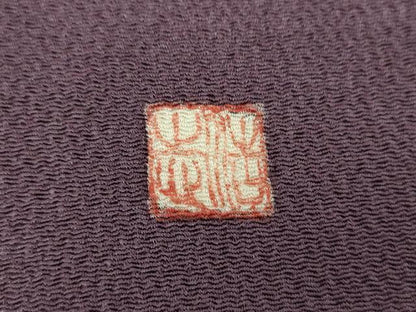 平和屋着物●九寸名古屋帯　作家物　絞り　辻が花　鬼しぼ縮緬　正絹　逸品　DABD1476ps