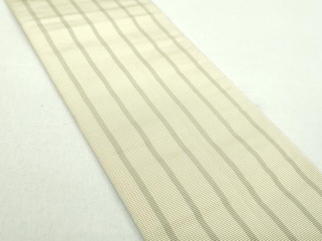 平和屋着物●男性　本場筑前博多織　角帯　格子　西村織物謹製　博多金ラベル　証紙付き　正絹　逸品　DABD1502ps