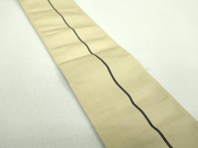 平和屋着物●男性　本場筑前博多織　両面　角帯　献上　正絹　逸品　DABD1506ps