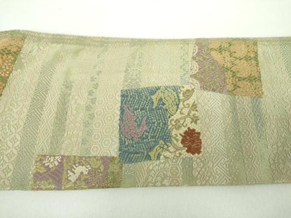 平和屋着物●つけ帯　唐織　名物裂　金糸　正絹　逸品　DABD1512ps