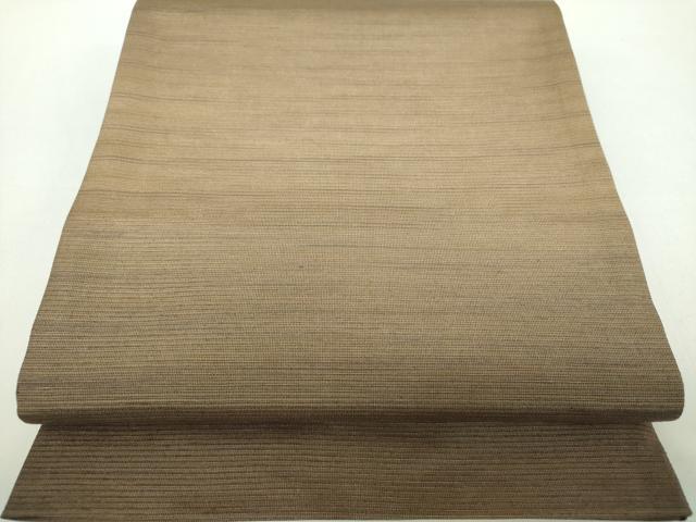平和屋着物●本塩沢　やまだ織　太鼓柄袋帯　雪の中のきれ　霞文　上代25万　証紙付き　正絹　逸品　未使用　DABD1517ps