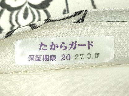 平和屋着物●世界的友禅作家　千地泰弘　両面　六通柄袋帯　千地天女　更紗花文　金銀糸　正絹　逸品　DABD1570ps
