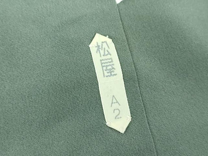 平和屋着物●本場大島紬　9マルキ　総絣　草花文　松屋扱い　中川織物特製　証紙付き　正絹　逸品　DABD1576ps