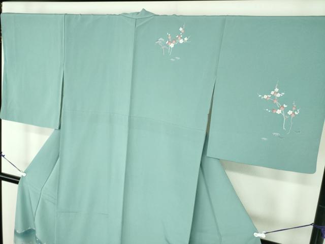 平和屋着物●訪問着　友禅　作家物　風景花文　暈し染め　正絹　逸品　DABD1579ps