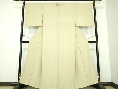 平和屋着物●上質な色無地　抹茶色　正絹　逸品　未使用　DABD1588ps