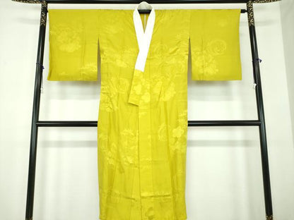 平和屋着物●上質な長襦袢　無双仕立て　吉祥花地紋　鈴乃屋扱い　正絹　逸品　DABD1592ps