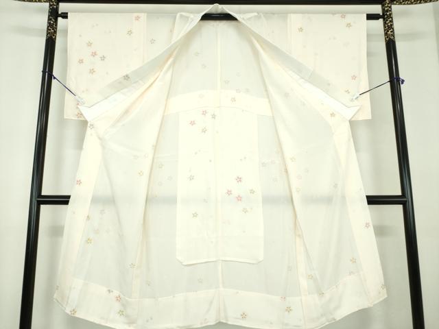 平和屋着物●上質な長襦袢　無双仕立て　舞桜　金彩　正絹　逸品　未使用　DABD1599ps