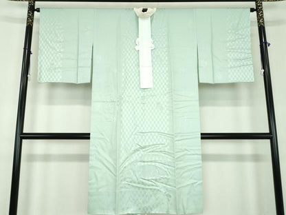 平和屋着物●上質な長襦袢　無双仕立て　市松仕覆地紋　正絹　逸品　DABD1601ps