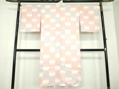 平和屋着物●上質な長襦袢　袷　半衿刺繍　舞桜地紋　暈し染め　正絹　逸品　DABD1603ps