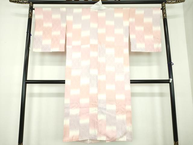 平和屋着物●上質な長襦袢　袷　半衿刺繍　舞桜地紋　暈し染め　正絹　逸品　DABD1603ps