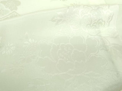 平和屋着物●上質な長襦袢　半衿刺繍　短冊花地紋　暈し染め　正絹　逸品　DABD1605ps