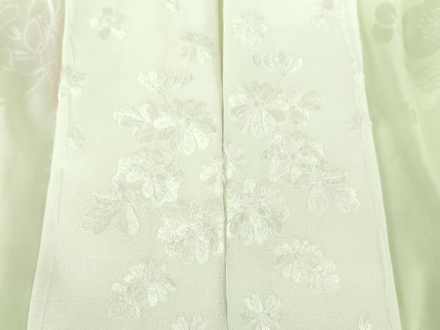平和屋着物●上質な長襦袢　半衿刺繍　短冊花地紋　暈し染め　正絹　逸品　DABD1605ps