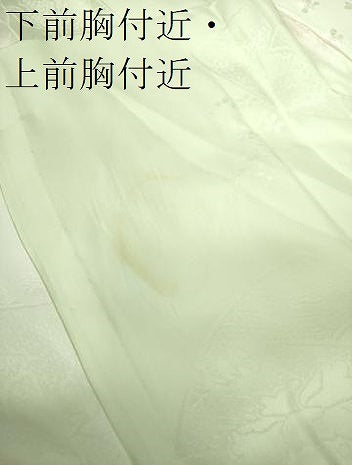 平和屋着物●上質な長襦袢　半衿刺繍　短冊花地紋　暈し染め　正絹　逸品　DABD1605ps