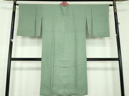 平和屋着物●上質な長襦袢　袷　半衿刺繍　斜線地紋　正絹　逸品　未使用　DABD1610ps