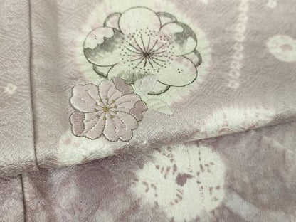 平和屋着物●訪問着　絞り　刺繍　手描き　辻が花　鈴乃屋扱い　正絹　逸品　未使用　DABD1612ps