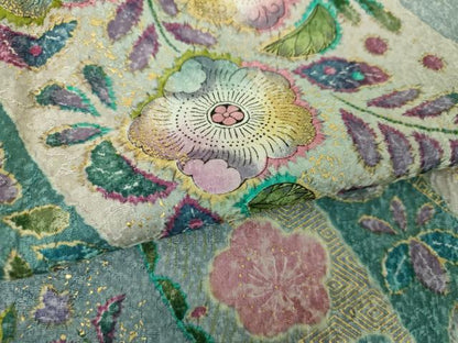 平和屋着物●訪問着　辻が花　暈し染め　金彩　正絹　逸品　DABD1628ps