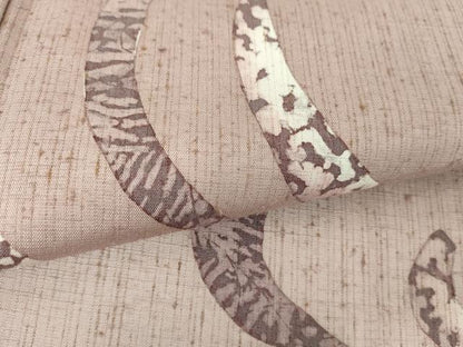 平和屋着物●訪問着　背抜き仕立て　ぜんまい紬　ろうけつ染め　霞文　正絹　逸品　DABD1631ps