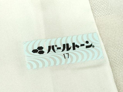 平和屋着物▽訪問着 単衣 お召地 市松文様 ロング丈 正絹 逸品 DABD1633ps