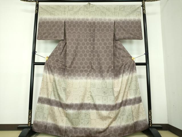 平和屋着物●極上　中国三大刺繍　スワトウ刺繍　汕頭刺繍　総刺繍　訪問着　紬地　正倉院花鳥文　正絹　逸品　DABD1634ps