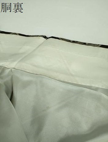 平和屋着物●本場大島紬　龍郷絣　花菱文　正絹　逸品　DABD1645ps